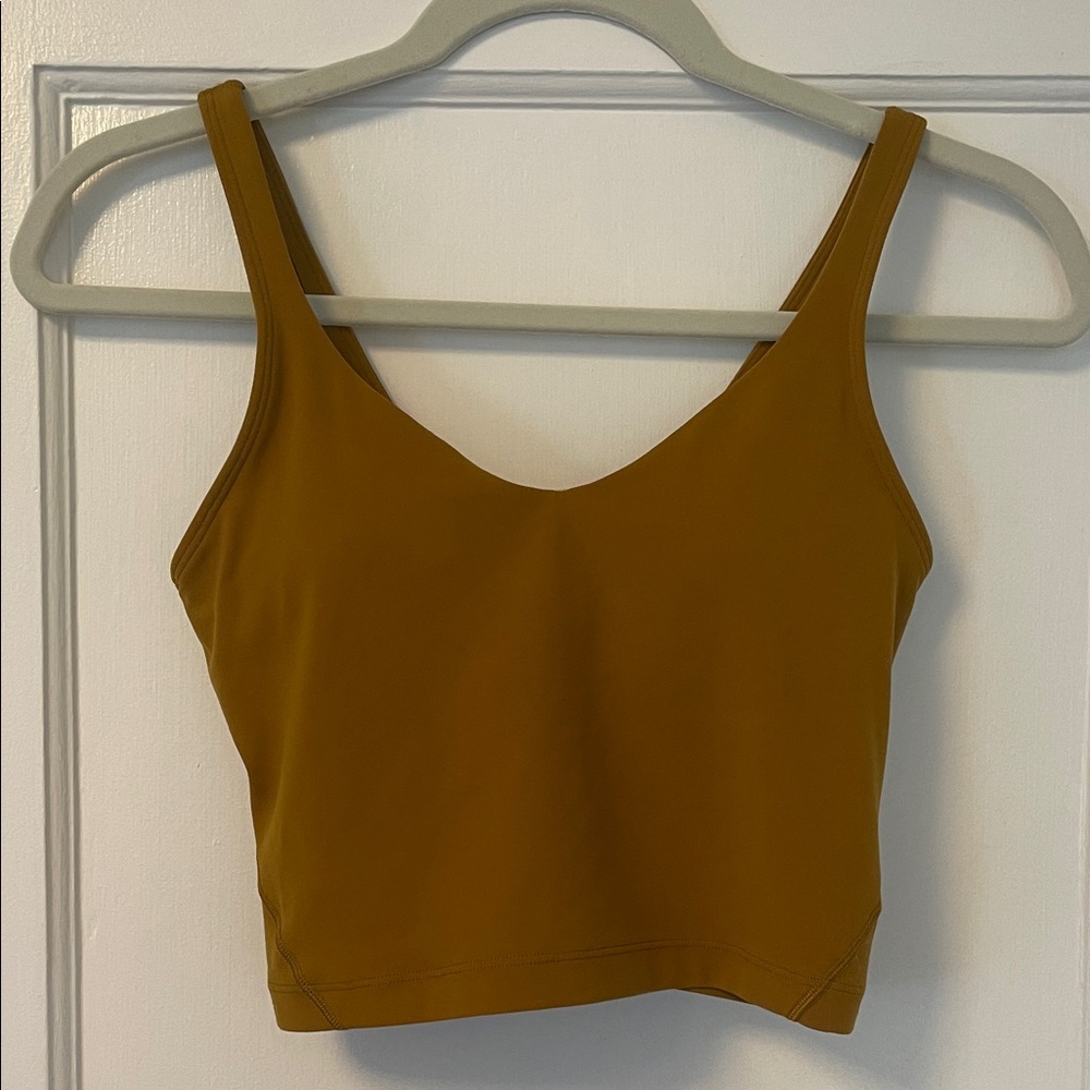 LuluLemon Mustard Yellow Women's Crop Top